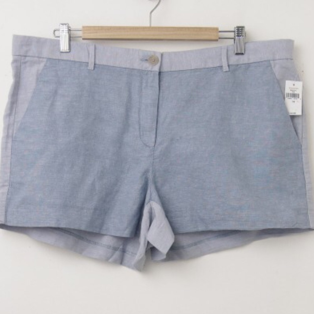 🔴 GAP Linen Tonal Shorts EUC 🛍 Size 12